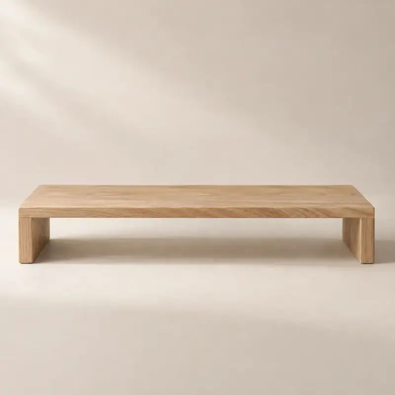 Oak Monitor Stand