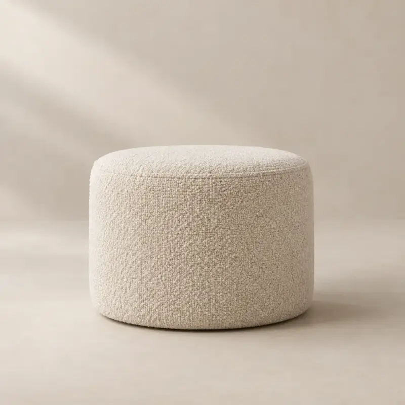 Bouclé Footstool