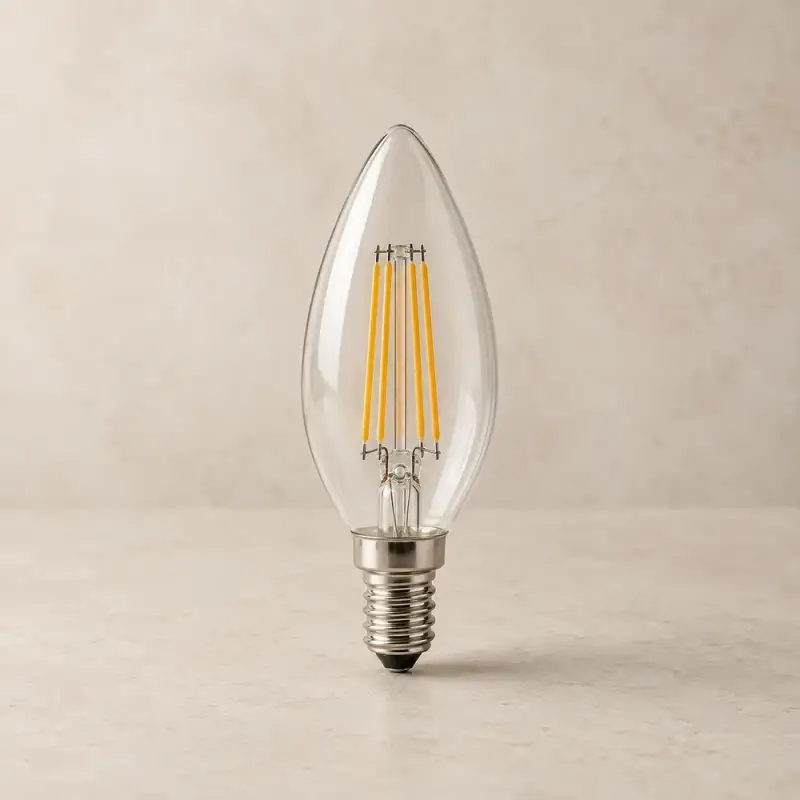 Clear Candle Bulb