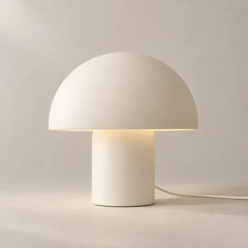 Ivory Mushroom Table Lamp