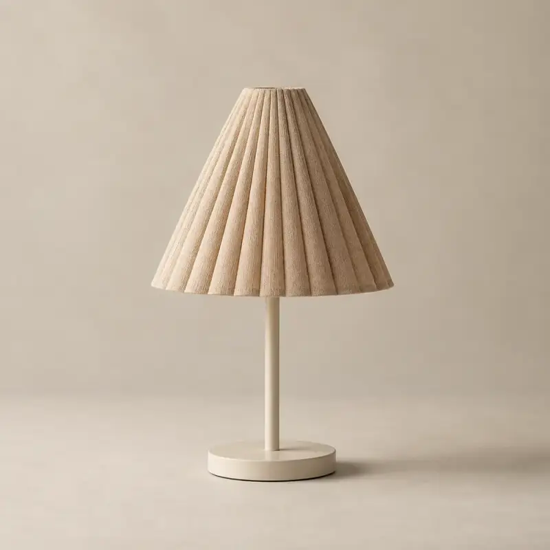 Pleated Bedside Lamp