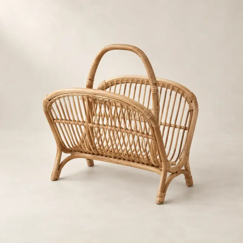 Rattan Magazine Rack